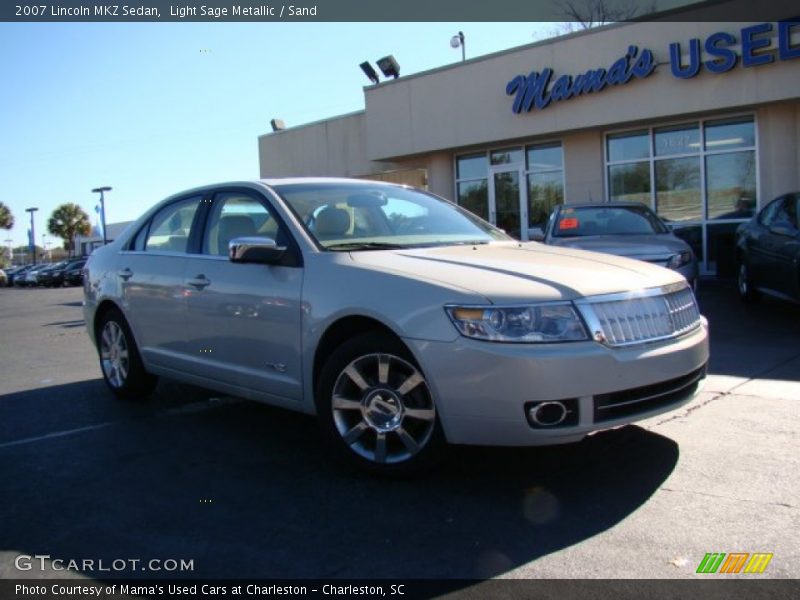 Light Sage Metallic / Sand 2007 Lincoln MKZ Sedan