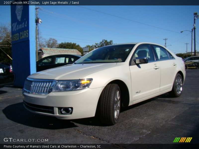 Light Sage Metallic / Sand 2007 Lincoln MKZ Sedan