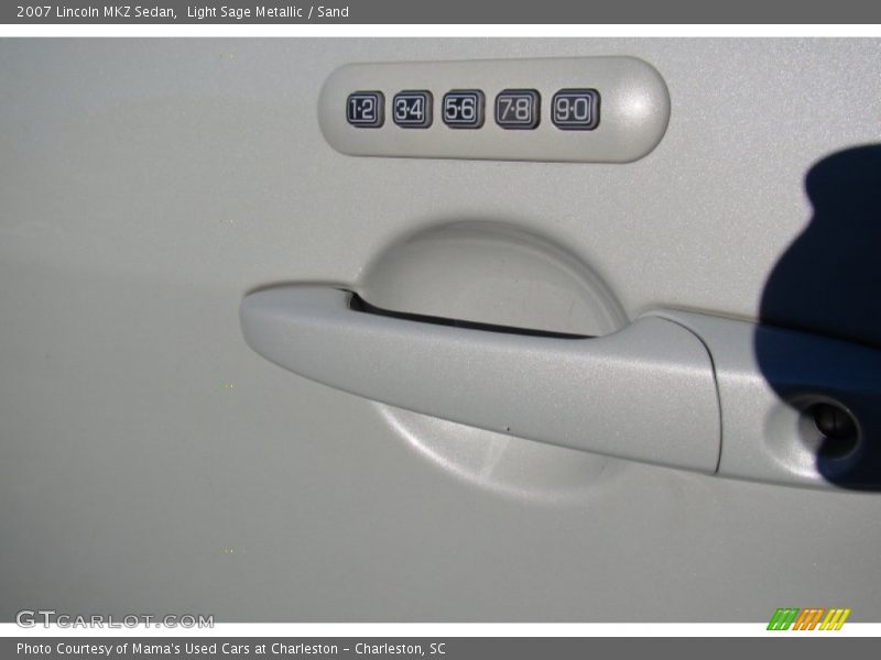 Light Sage Metallic / Sand 2007 Lincoln MKZ Sedan