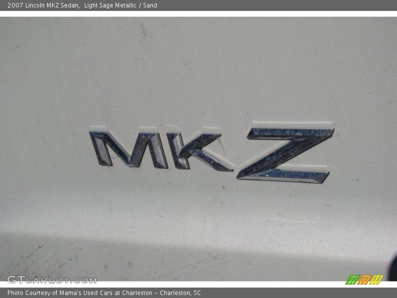 Light Sage Metallic / Sand 2007 Lincoln MKZ Sedan