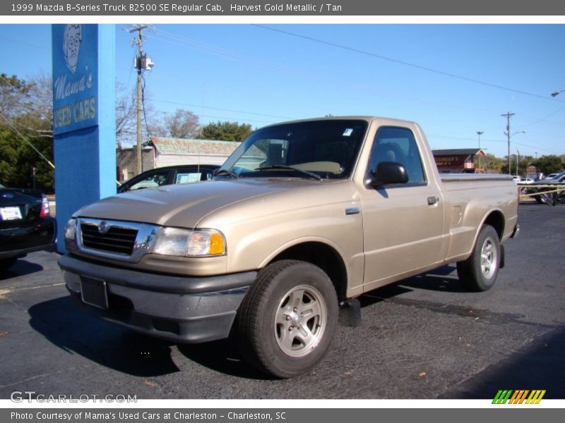 Harvest Gold Metallic / Tan 1999 Mazda B-Series Truck B2500 SE Regular Cab