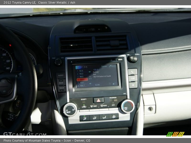 Classic Silver Metallic / Ash 2012 Toyota Camry LE