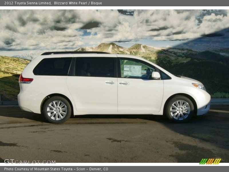 Blizzard White Pearl / Bisque 2012 Toyota Sienna Limited