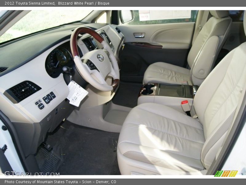 Blizzard White Pearl / Bisque 2012 Toyota Sienna Limited