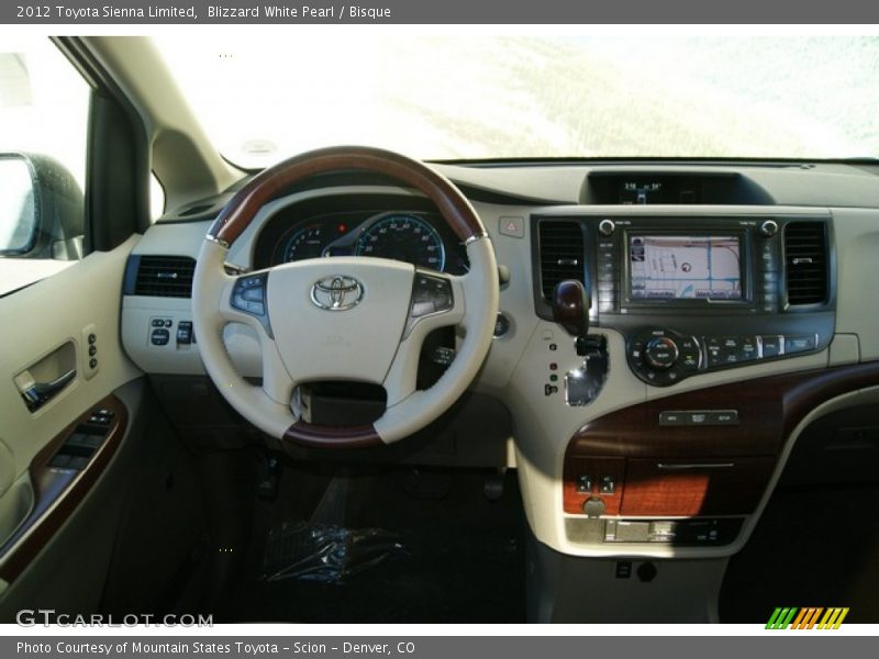 Blizzard White Pearl / Bisque 2012 Toyota Sienna Limited