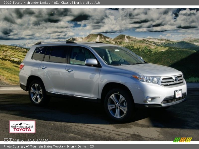 Classic Silver Metallic / Ash 2012 Toyota Highlander Limited 4WD