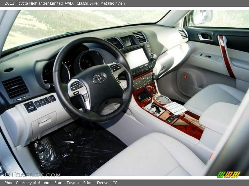 Classic Silver Metallic / Ash 2012 Toyota Highlander Limited 4WD