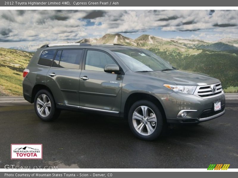 Cypress Green Pearl / Ash 2012 Toyota Highlander Limited 4WD