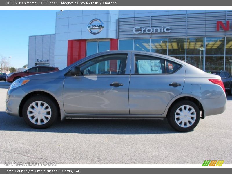 Magnetic Gray Metallic / Charcoal 2012 Nissan Versa 1.6 S Sedan