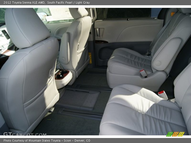 South Pacific Pearl / Light Gray 2012 Toyota Sienna XLE AWD