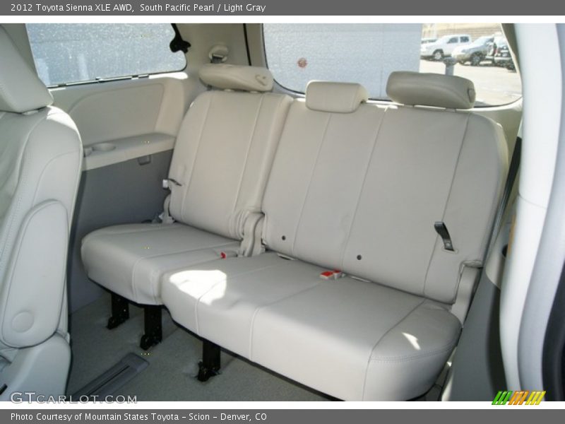 South Pacific Pearl / Light Gray 2012 Toyota Sienna XLE AWD