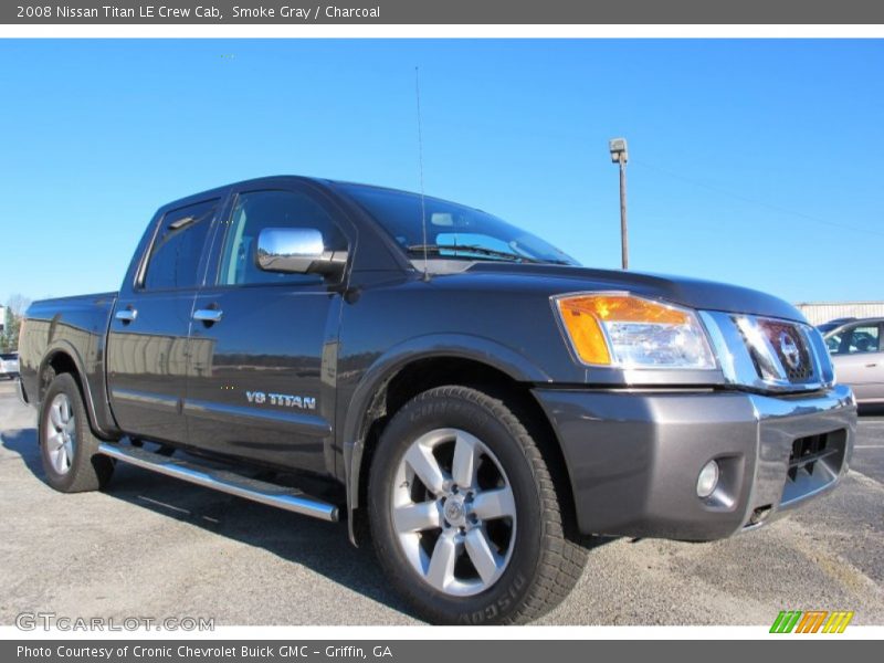 Smoke Gray / Charcoal 2008 Nissan Titan LE Crew Cab