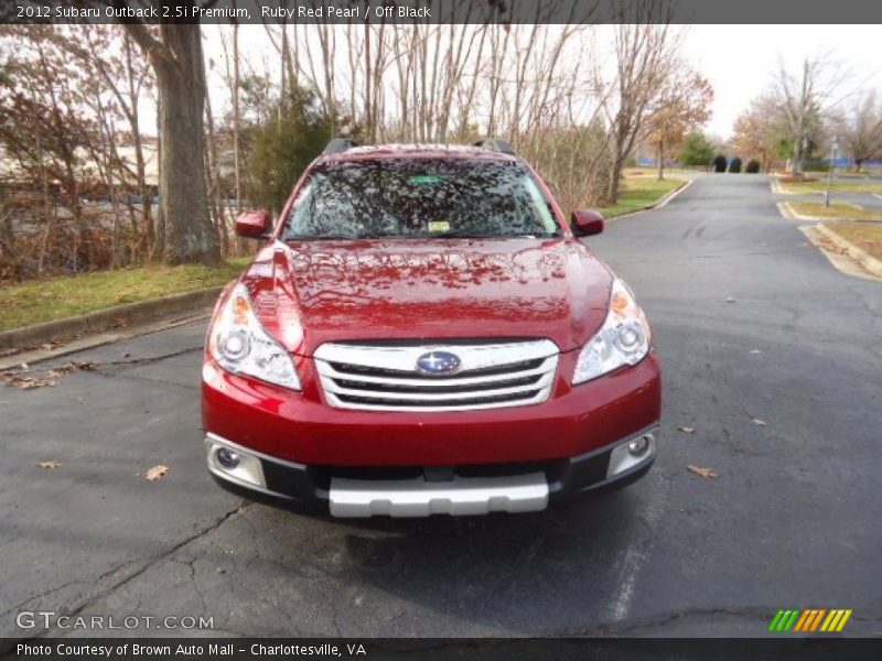Ruby Red Pearl / Off Black 2012 Subaru Outback 2.5i Premium