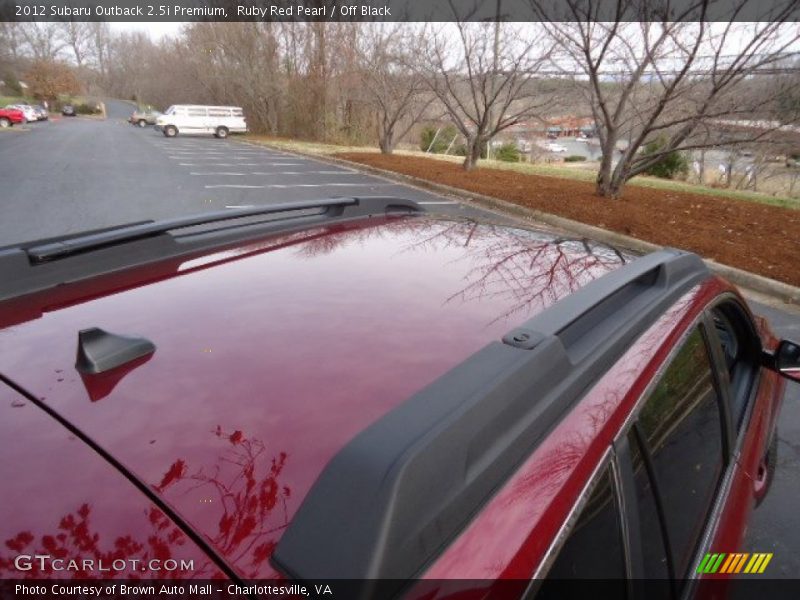 Ruby Red Pearl / Off Black 2012 Subaru Outback 2.5i Premium