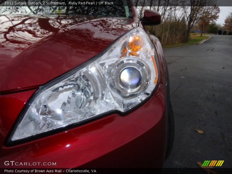 Ruby Red Pearl / Off Black 2012 Subaru Outback 2.5i Premium