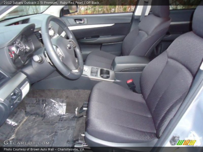 Ruby Red Pearl / Off Black 2012 Subaru Outback 2.5i Premium