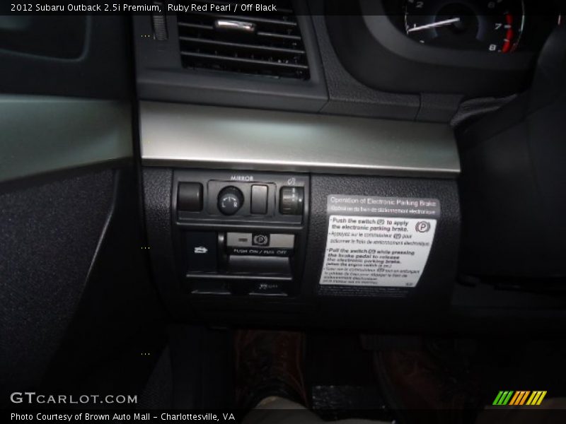 Ruby Red Pearl / Off Black 2012 Subaru Outback 2.5i Premium