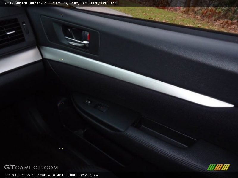 Ruby Red Pearl / Off Black 2012 Subaru Outback 2.5i Premium