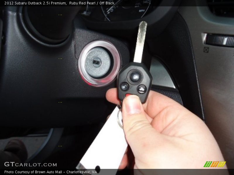 Keys of 2012 Outback 2.5i Premium