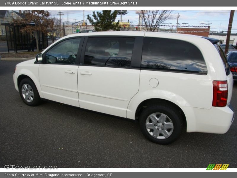 Stone White / Medium Slate Gray/Light Shale 2009 Dodge Grand Caravan SE