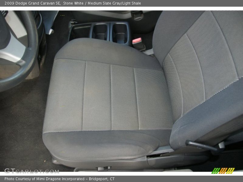 Stone White / Medium Slate Gray/Light Shale 2009 Dodge Grand Caravan SE