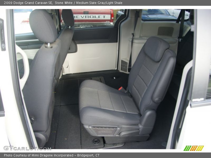 Stone White / Medium Slate Gray/Light Shale 2009 Dodge Grand Caravan SE