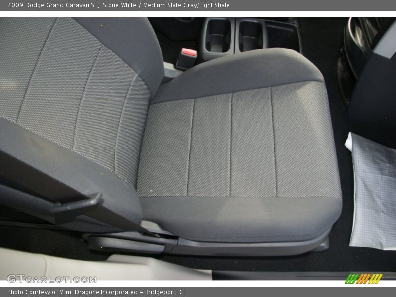 Stone White / Medium Slate Gray/Light Shale 2009 Dodge Grand Caravan SE