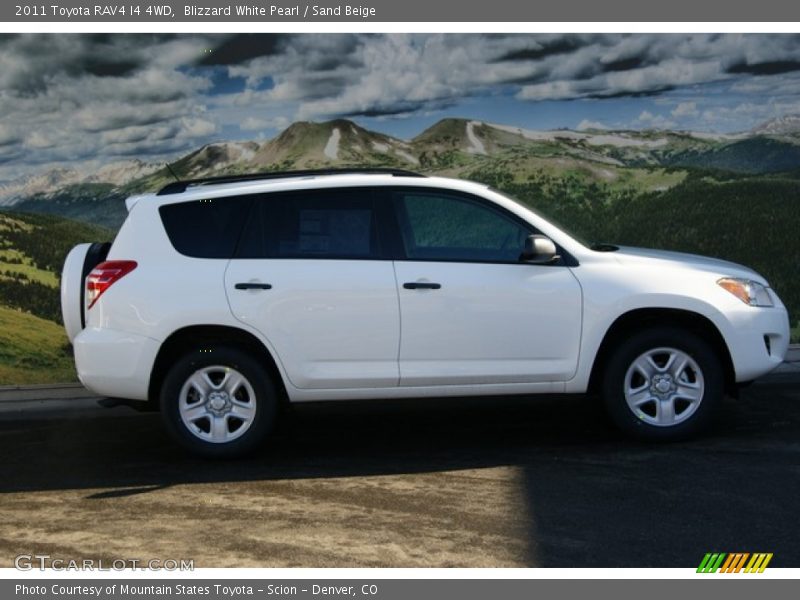 Blizzard White Pearl / Sand Beige 2011 Toyota RAV4 I4 4WD