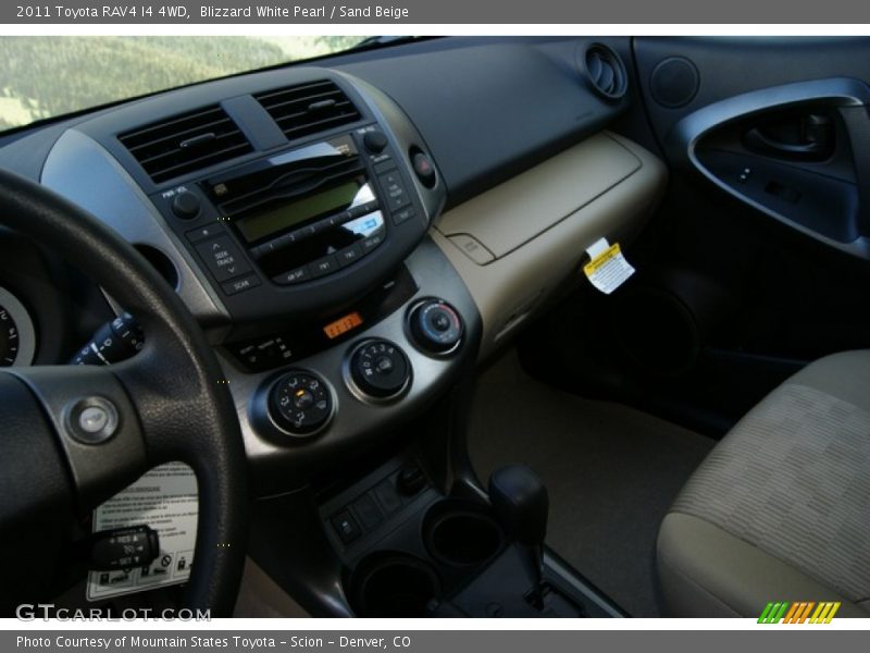 Blizzard White Pearl / Sand Beige 2011 Toyota RAV4 I4 4WD