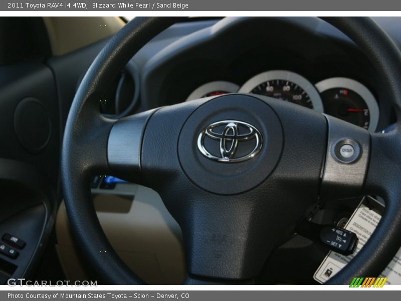 Blizzard White Pearl / Sand Beige 2011 Toyota RAV4 I4 4WD