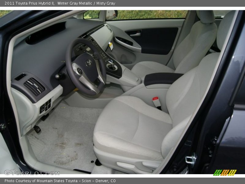 Winter Gray Metallic / Misty Gray 2011 Toyota Prius Hybrid II