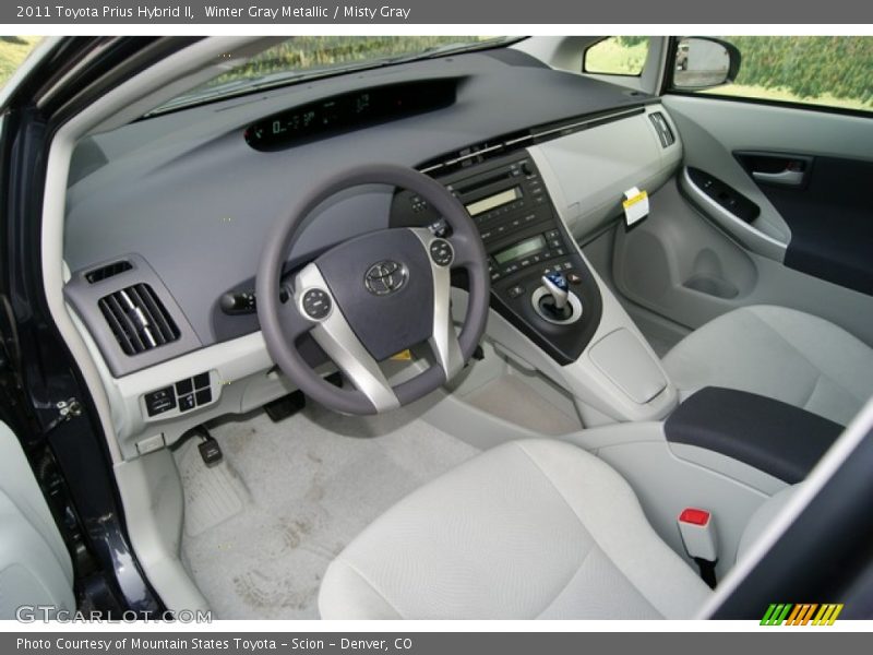 Winter Gray Metallic / Misty Gray 2011 Toyota Prius Hybrid II
