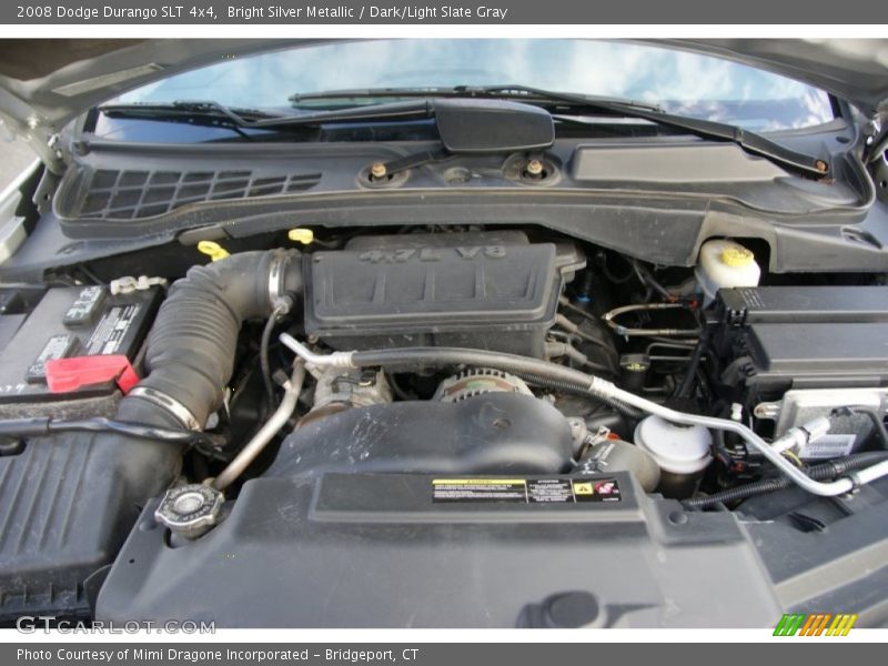 Bright Silver Metallic / Dark/Light Slate Gray 2008 Dodge Durango SLT 4x4
