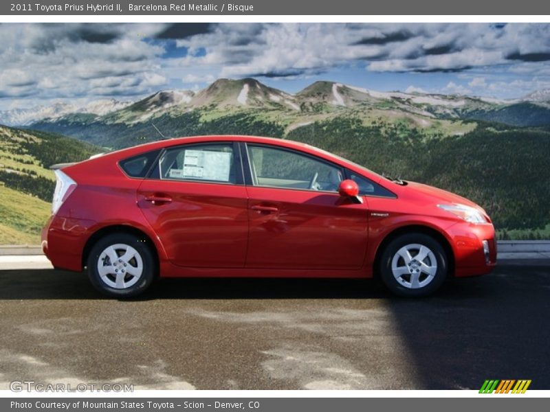 Barcelona Red Metallic / Bisque 2011 Toyota Prius Hybrid II