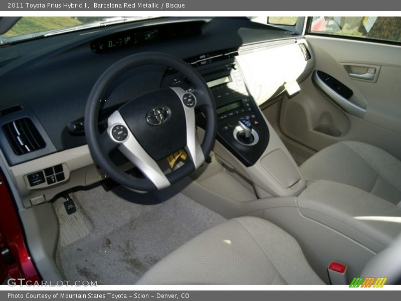 Barcelona Red Metallic / Bisque 2011 Toyota Prius Hybrid II