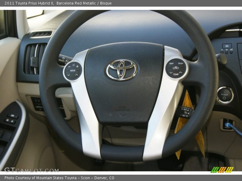 Barcelona Red Metallic / Bisque 2011 Toyota Prius Hybrid II