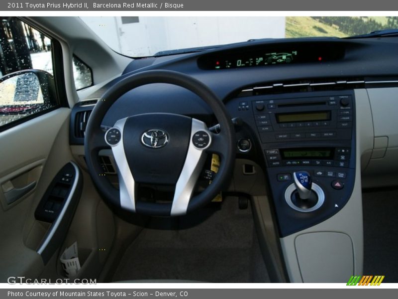 Barcelona Red Metallic / Bisque 2011 Toyota Prius Hybrid II