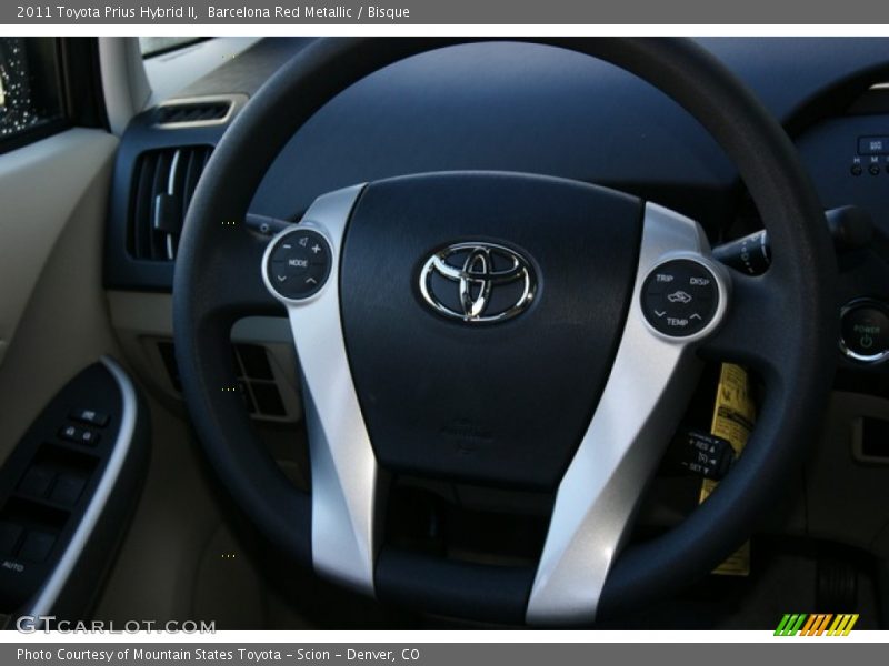 Barcelona Red Metallic / Bisque 2011 Toyota Prius Hybrid II