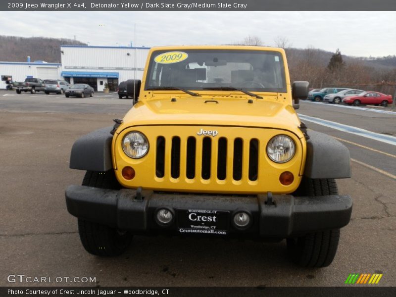 Detonator Yellow / Dark Slate Gray/Medium Slate Gray 2009 Jeep Wrangler X 4x4