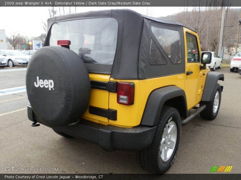 Detonator Yellow / Dark Slate Gray/Medium Slate Gray 2009 Jeep Wrangler X 4x4