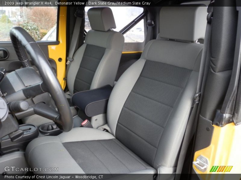 Detonator Yellow / Dark Slate Gray/Medium Slate Gray 2009 Jeep Wrangler X 4x4