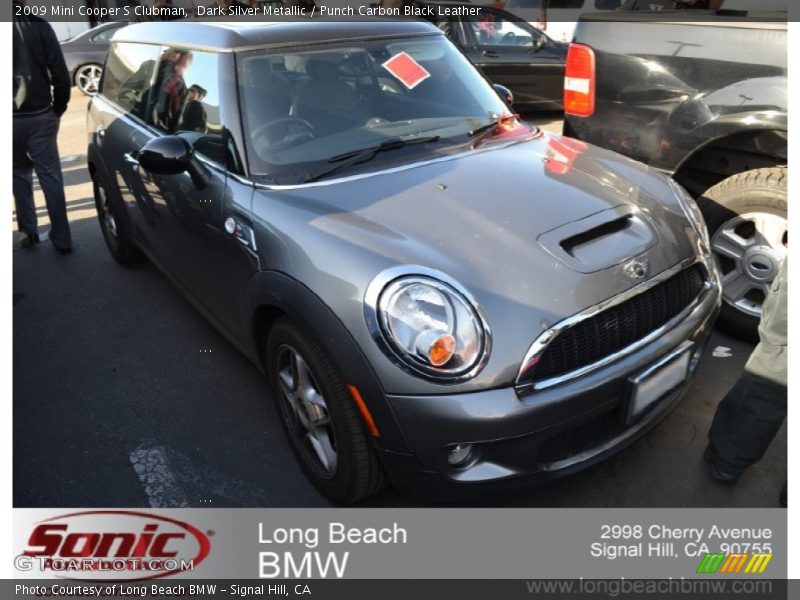 Dark Silver Metallic / Punch Carbon Black Leather 2009 Mini Cooper S Clubman