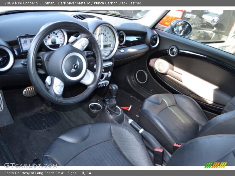 Dark Silver Metallic / Punch Carbon Black Leather 2009 Mini Cooper S Clubman