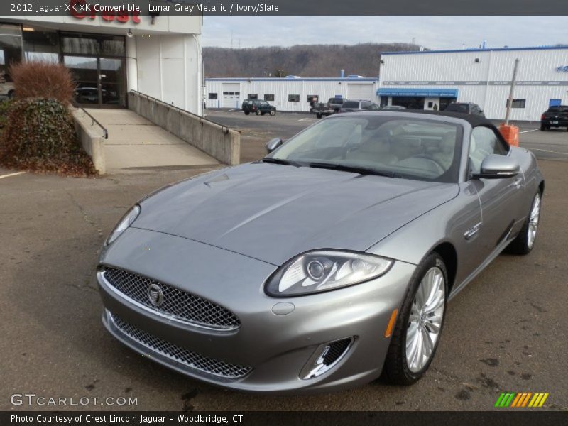 Lunar Grey Metallic / Ivory/Slate 2012 Jaguar XK XK Convertible