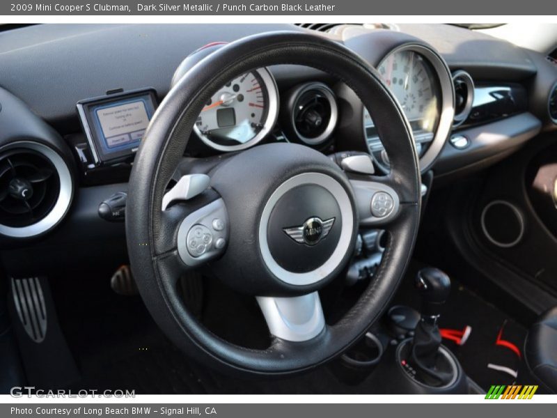 Dark Silver Metallic / Punch Carbon Black Leather 2009 Mini Cooper S Clubman