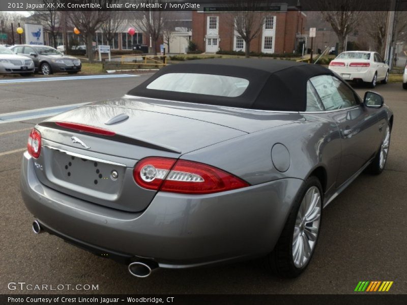 Lunar Grey Metallic / Ivory/Slate 2012 Jaguar XK XK Convertible