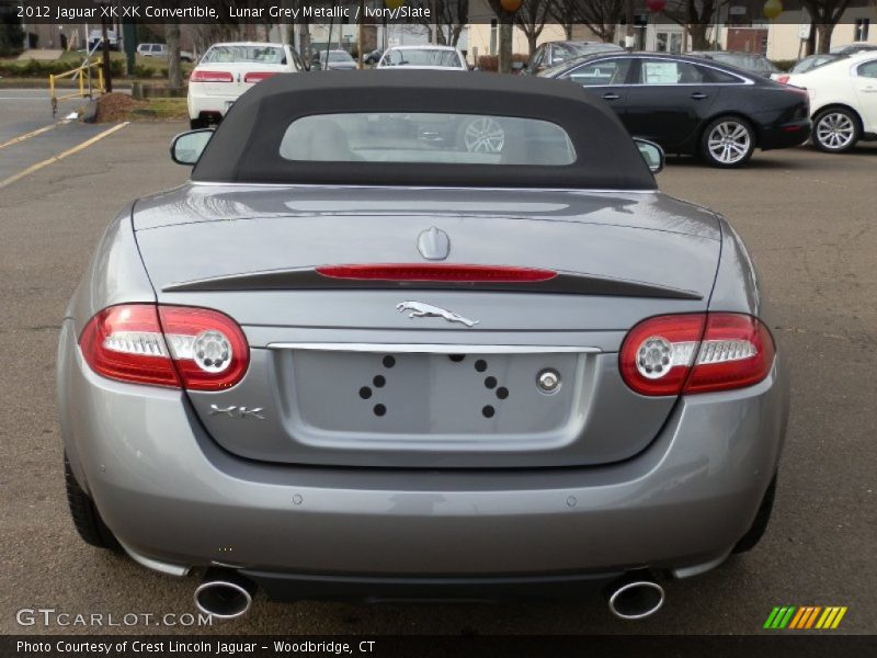 Lunar Grey Metallic / Ivory/Slate 2012 Jaguar XK XK Convertible
