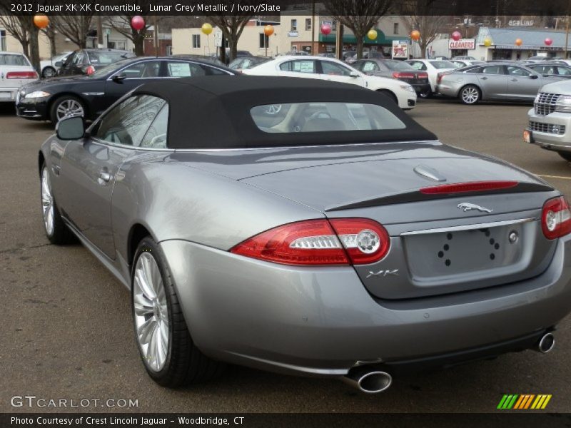 Lunar Grey Metallic / Ivory/Slate 2012 Jaguar XK XK Convertible