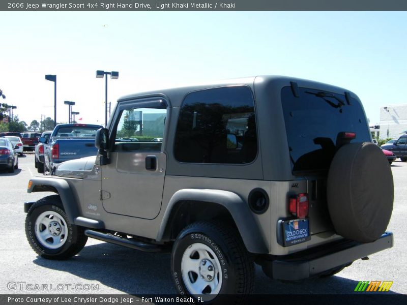 Light Khaki Metallic / Khaki 2006 Jeep Wrangler Sport 4x4 Right Hand Drive