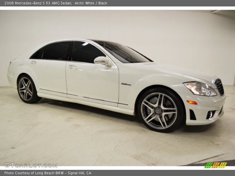 Arctic White / Black 2008 Mercedes-Benz S 63 AMG Sedan